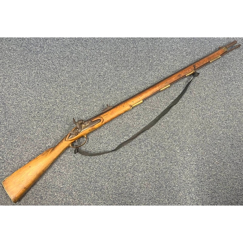 1006B - DANISH / NORWEGIAN MODEL 1774 / 1841  PERCUSSION CONVERSION RIFLE, CONVERTED FROM FLINTLOCK, 104CM L... 