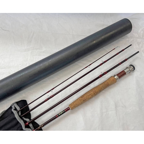 1014 - DAIWA AMORPHOUS WHISTLER OSPREY PROFESSIONAL TRAVEL FLY ROD, 9' 6'' #6-8 LINE MODEL N APF954, 4 PIEC... 