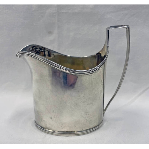 108 - GEORGE III SILVER CREAM JUG, LONDON 1796 - 100G