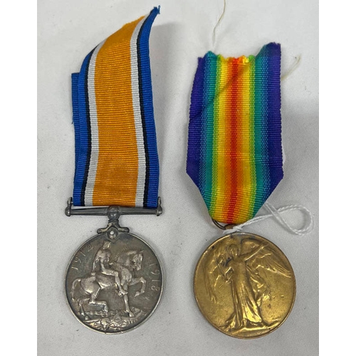 1337 - WW1 MEDAL DUO TO 242222 PTE A.R. DIAPER, YORKSHIRE REGIMENT