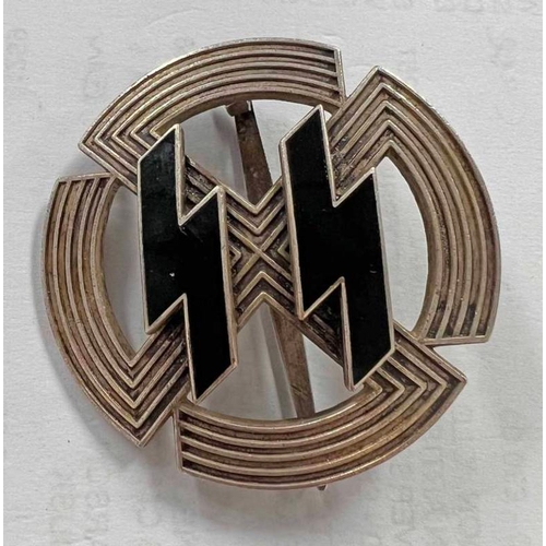 1374 - THIRD REICH STYLE S.S SERVICE BADGE