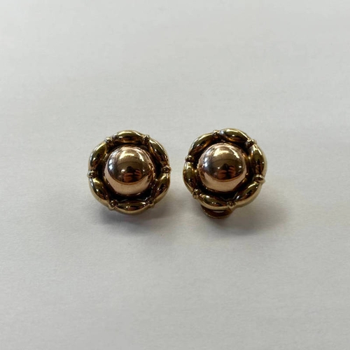 189 - PAIR 9CT GOLD EARCLIPS - 5.1 G