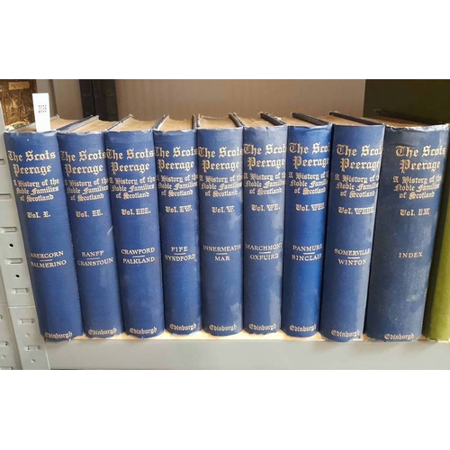 2038 - THE SCOTS PEERAGE BY SIR JAMES BALFOUR PAUL, IN 9 VOLUMES - 1904