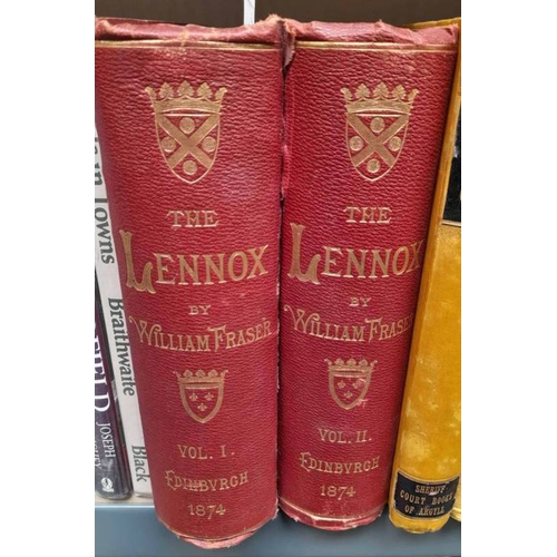 2101 - THE LENNOX BY WILLIAM FRASER, IN 2 VOLUMES, WITH A A.L.S., NO.18/150, PRESENTED TO LADY ELIZABETH LE... 