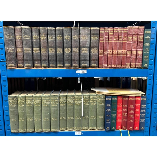 2277 - THE NEW GRESHAM ENCYCLOPEDIA IN 12 VOLUMES - 1923, I.C.S. REFERENCE LIBRARY IN 11 HALF LEATHER BOUND... 