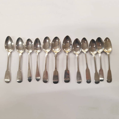 359 - VARIOUS SCOTTISH PROVINCIAL SILVER TEASPOONS BY JAMES DOUGLAS, DAVID MANSON, ALEX CAMERON ETC. - 185... 