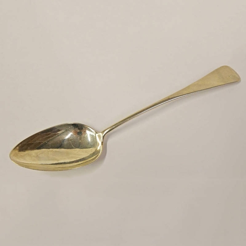 42 - SCOTTISH PROVINCIAL SILVER TABLESPOON BY JOHN EWAN, ABERDEEN CIRCA 1790