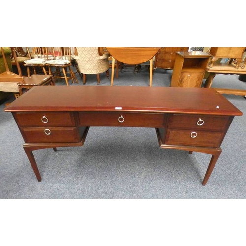 5115 - STAG MAHOGANY DRESSING TABLE WITH 5 DRAWERS.  152 CM LONG