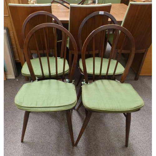 5208 - SET OF 4 ERCOL ELM WINDSOR CHAIRS