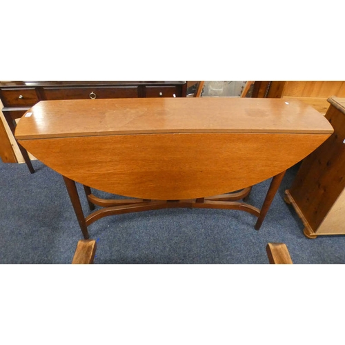 5212 - TEAK DROP LEAF DINING TABLE, 138CM