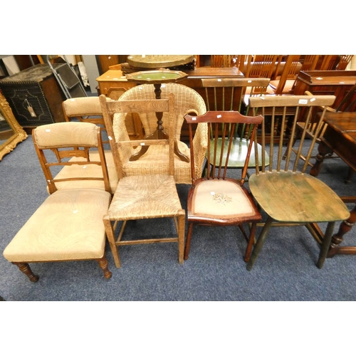 5448 - PAIR OF INLAID ROSEWOOD CHAIRS, PAIR OF STAINED SPINDLE BACK CHAIRS STAMPED HAGAFORS, MADE IN SWEDEN... 