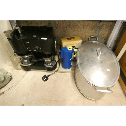 6092 - KRUPS COFFEE MACHINE, LARGE LIDDED POT, ETC