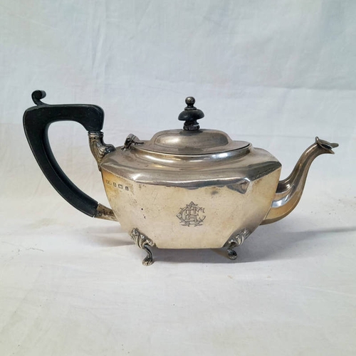 718 - SILVER BACHELOR TEAPOT, BIRMINGHAM 1910 - 340G