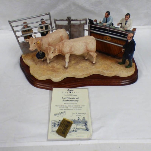 3025 - BORDER FINE ARTS UNDER THE HAMMER CHAROLAIS CROSS - A/F