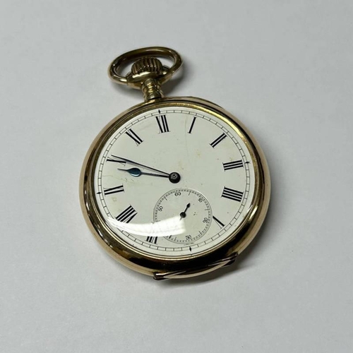 3058 - GOLD FILLED OPEN FACED POCKET WATCH