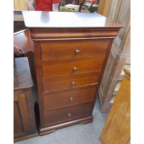 52 - 21ST CENTURY HARDWOOD CHEST OF 6 DRAWERS