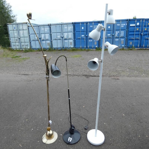 6009 - 4 BRANCH STANDARD LAMP, ADJUSTABLE STANDARD LAMP ETC.