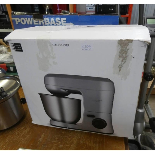 6105 - JOHN LEWIS 5L STAND MIXER WITH BOX