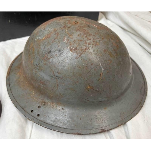 BRITISH BRODIE HELMET STAMPED JSS TO SHELL LINER AND CHRISTRAP