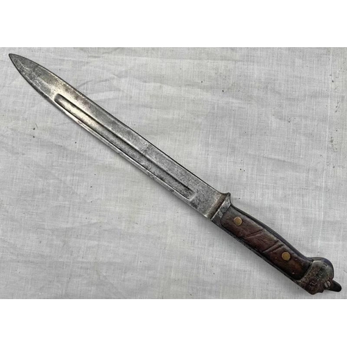 1285 - DANISH M1889 BAYONET WITH 23CM LONG BLADE STAMPED REV/KOBVN WITH CROWNED 11, POMMEL STAMPED 46 B.531... 