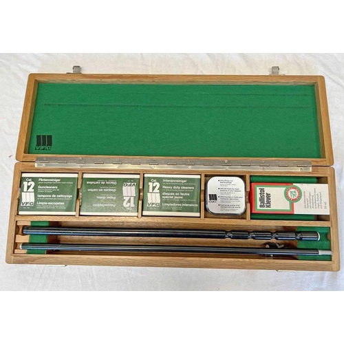 1399 - VFG 12 BORE CLEANING KIT IN ITS FITTED WOODEN BOX