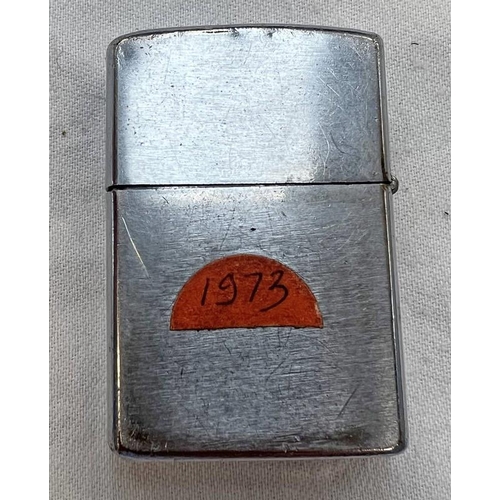 1551 - VIETNAM ZIPPO, ONE SIDE MARKED 'VIETNAM 73-74 PLEIKU 1ST CAV DIVISION'