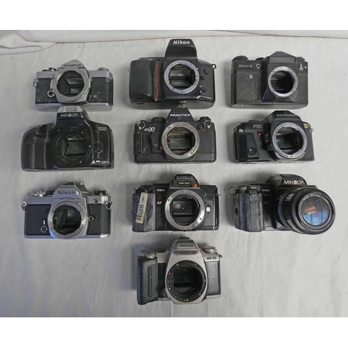 4008 - SELECTION OF CAMERA LENSES TO INCLUDE; TAMRON SP 1:3.5 70MM-210MM, HANIMEX C-MACRO 1:3.5-4.5 F=55-22... 