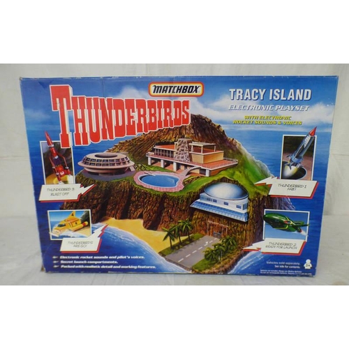 4478 - MATCHBOX THUNDERBIRDS TRACEY ISLAND ELECTRIC PLAYSET. BOXED