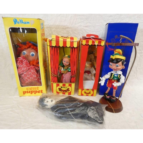 4481 - VARIOUS PELHAM PUPPETS INCLUDING SWEDISH GIRL, FAIRY, VENT GIRL AND OTHERS