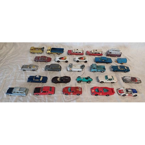 4549 - SELECTION OF PLAYWORN CORGI MODEL VEHICLES INCLUDING FERRARI BERLINETTA 250 LE MANS, PORSCHE 917, OL... 