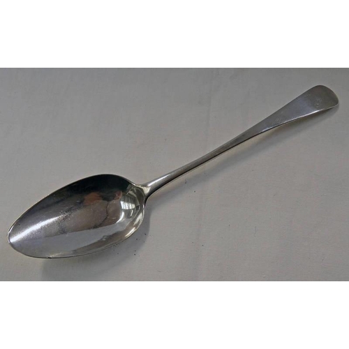 66 - GEORGE III SILVER TABLE SPOON BY JOHN LANGLANDS, NEWCASTLE 1801 - 55 G