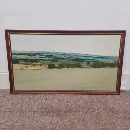 1010 - JAMES MORRISON - (ARR),  ANGUS COUNTRYSIDE SCENE SIGNED & DATED 1976 FRAMED OIL ON BOARD 40 X 66 CM