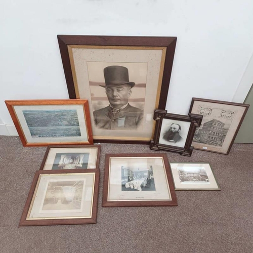 1033 - SELECTION OF FRAMED VICTORIAN ERA PHOTOGRAPHS & PRINTS TO INCLUDE; FRAMED PHOTOGRAPH OF ALL SAINTS C... 