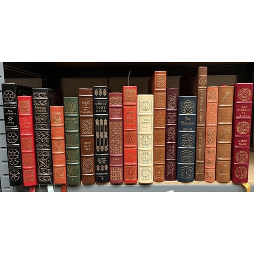 2157 - VARIOUS LEATHER BOUND THE EASTON PRESS PUBLISHED  BOOKS BY AMERICAN AUTHORS TO INCLUDE MOBY DICK BY ... 