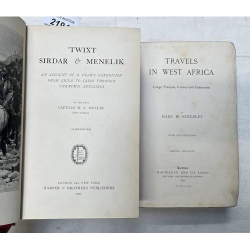 2194 - TRAVELS IN WEST AFRICA, CONGO FRANCAIS, CORISCO AND CAMEROONS BY MARY H KINGSLEY - 1897 AND 'TWIXT S... 