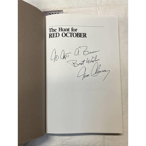 2236 - THE HUNT FOR RED OCTOBER BY TOM CLANCY, SIGNED - 1984