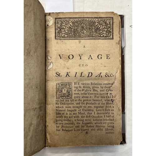 2293 - A VOYAGE TO ST KILDA, THE REMOTEST OF ALL THE HEBRIDES; OR WESTERN ISLES OF SCOTLAND BY M. MARTIN, Q... 