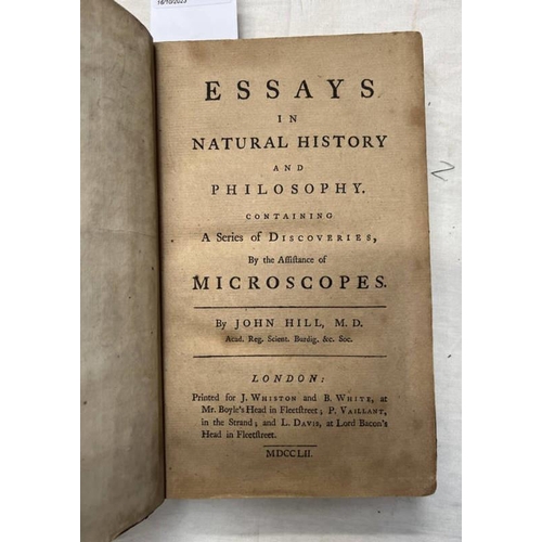 2294 - ESSAYS IN NATURAL HISTORY AND PHILOSOPHY, CONTAINING A SERIES OF DISCOVERIES BY THE ASSISTANCE OF MI... 