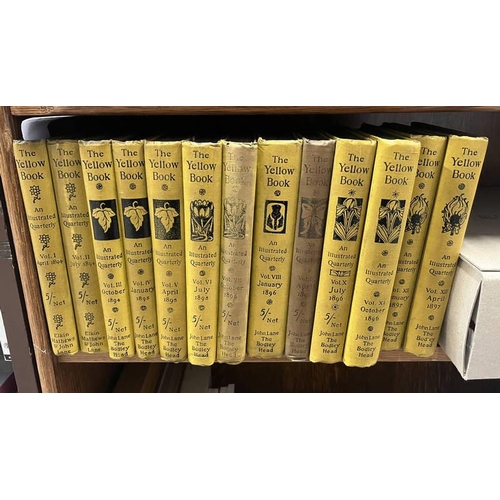 2665 - THE YELLOW BOOK: AN ILLUSTRATED QUARTERLY IN 12 VOLUMES (ALL PUBLISHED) WITH PLATES, ILLUSTRATIONS &... 