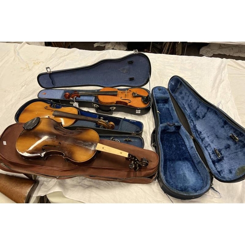 1299 - TATRA BY ROSETTI STRADIVARIUS MODEL VIOLIN WITH 39.5CM LONG 2 PIECE BACK IN A CANVAS CASE, VIOLIN WI... 