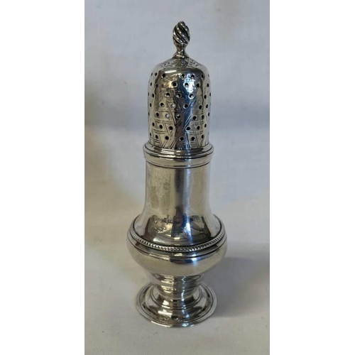 38 - GEORGE III SILVER SUGAR CASTER BY R H, LONDON 1770 - 85G