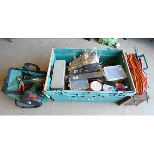 6009 - PARKSIDE ELECTRIC DRILL, WOOD CHISELS ETC