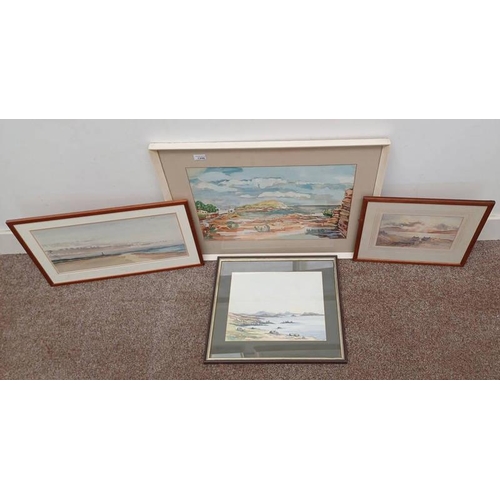 1200 - SELECTION OF VARIOUS WATERCOLOURS BY KENNETH ROBERTSON ETC.