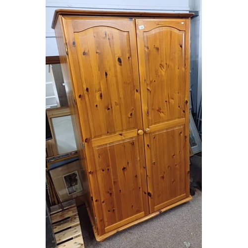 179 - PINE 2 DOOR WARDROBE