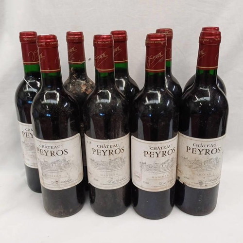 2011G - 9 BOTTLES CHATEAU PEYROS - VINTAGE 1990