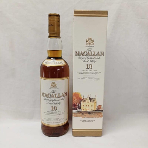 2011Z - 1 BOTTLE MACALLAN 10 YEAR OLD SINGLE MALT WHISKY - 700ML, 40% VOL. BOXED