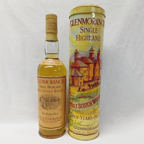 2022 - 1 BOTTLE GLENMORANGIE 10 YEAR  OLD SINGLE MALT WHISKY - 70CL, 40% VOL IN SIXTEEN MEN OF TAIN TIN