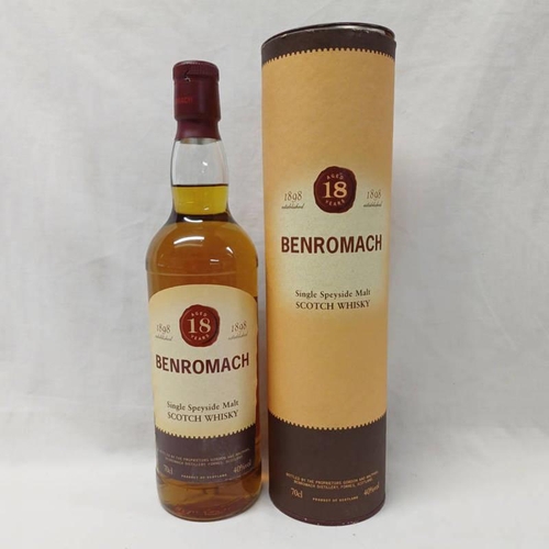 2028 - 1 BOTTLE BENROMACH 18 YEAR OLD SINGLE MALT WHISKY - 70CL, 40% VOL