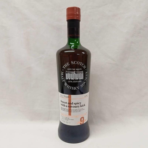 2039 - 1 BOTTLE GLENBURGIE 9 YEAR OLD SINGLE MALT WHISKY, DISTILLED 6TH JUNE 2007, SCOTCH MALT WHISKY SOCIE... 