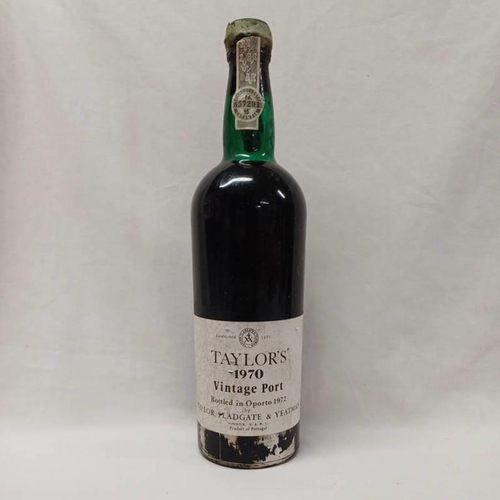 2040 - 1 BOTTLE TAYLOR'S 1970 VINTAGE PORT - DAMAGED SEAL